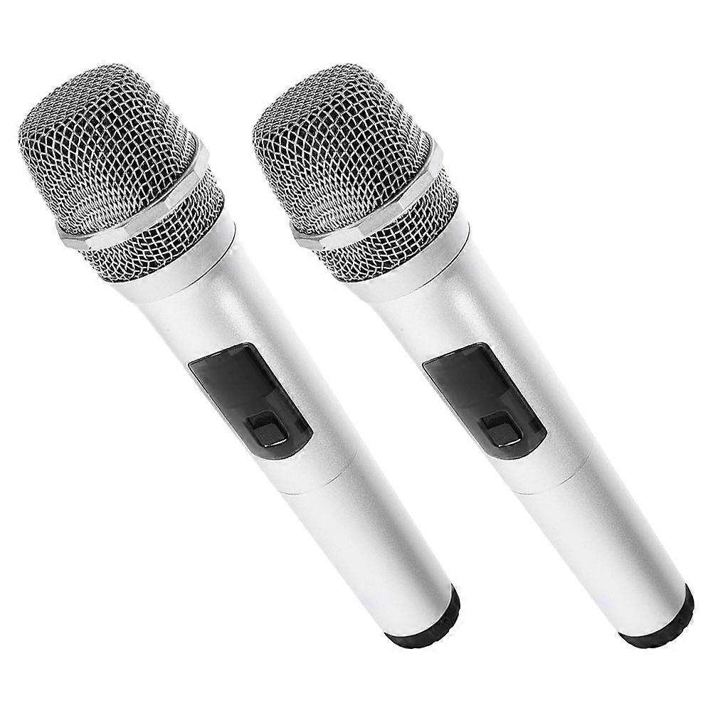 2pcs Kids Plastic Microphone Models Props Toy Microphones