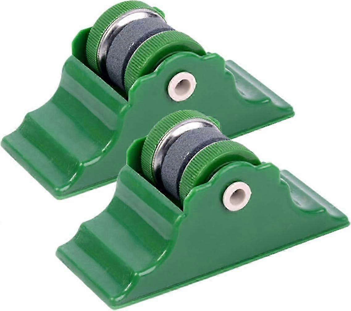Dual-Pack Knife Sharpener Set  Rotating Grinding Stone for Kitchen Tools