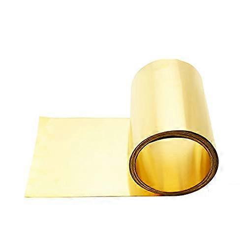 1 x 50 mm x 1000 mm copper sheet strip roll, easy to cut and solder/0.15 mm