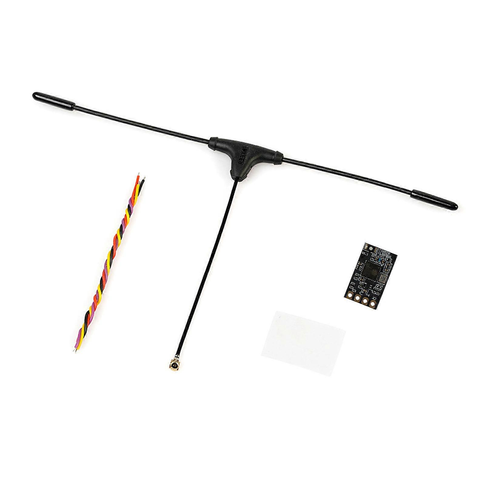 1 Set Foxeer ELRS 915RX Receiver Module with T-antenna for Long-distanced FPVs Drones Support 915MHz/868MHz Multicolor