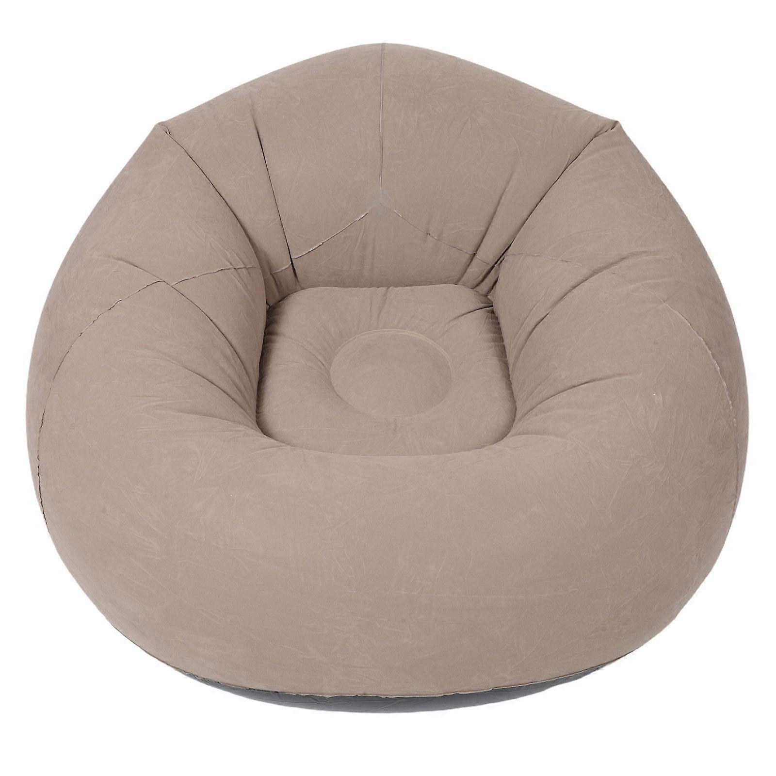 Portable Inflatable Bean Bag Sofa for Adults – Comfortable Flocked Lazy Chair for Camping, BBQs, Living Room, Bedroom & Outdoor Relaxation