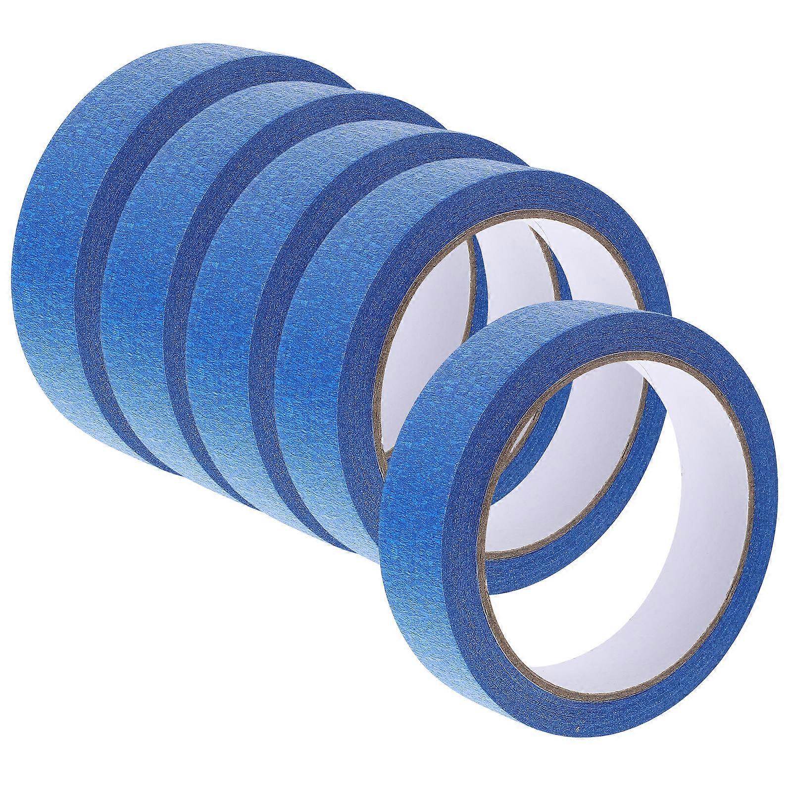 5 Rolls No Residue Masking Tape for Art, Home Decor, Vehicle Protection, and Finishing Projects