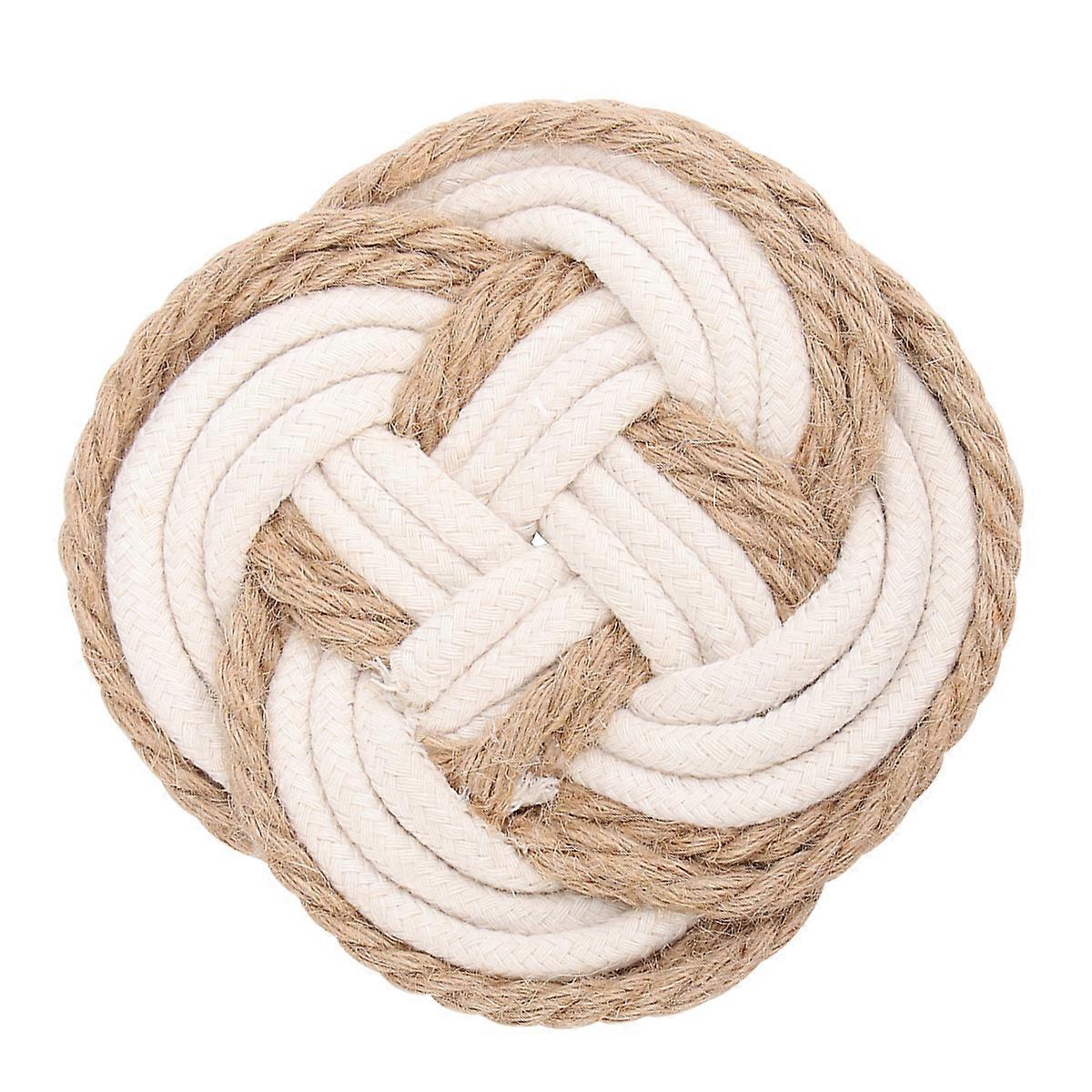 Heat Insulation Pad Cotton Thread Weave Coaster for Decoration