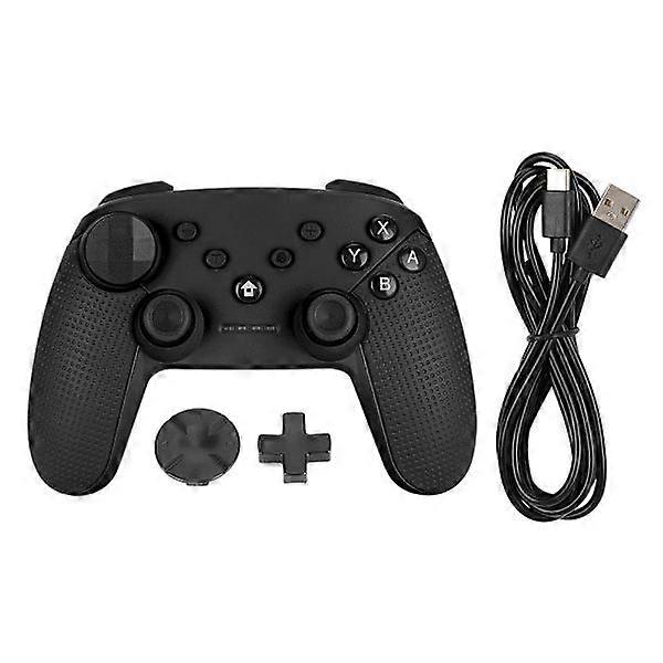 Wireless Bluetooth 6-axis game machine Gamepad controller with vibration for Switch without NFC function black