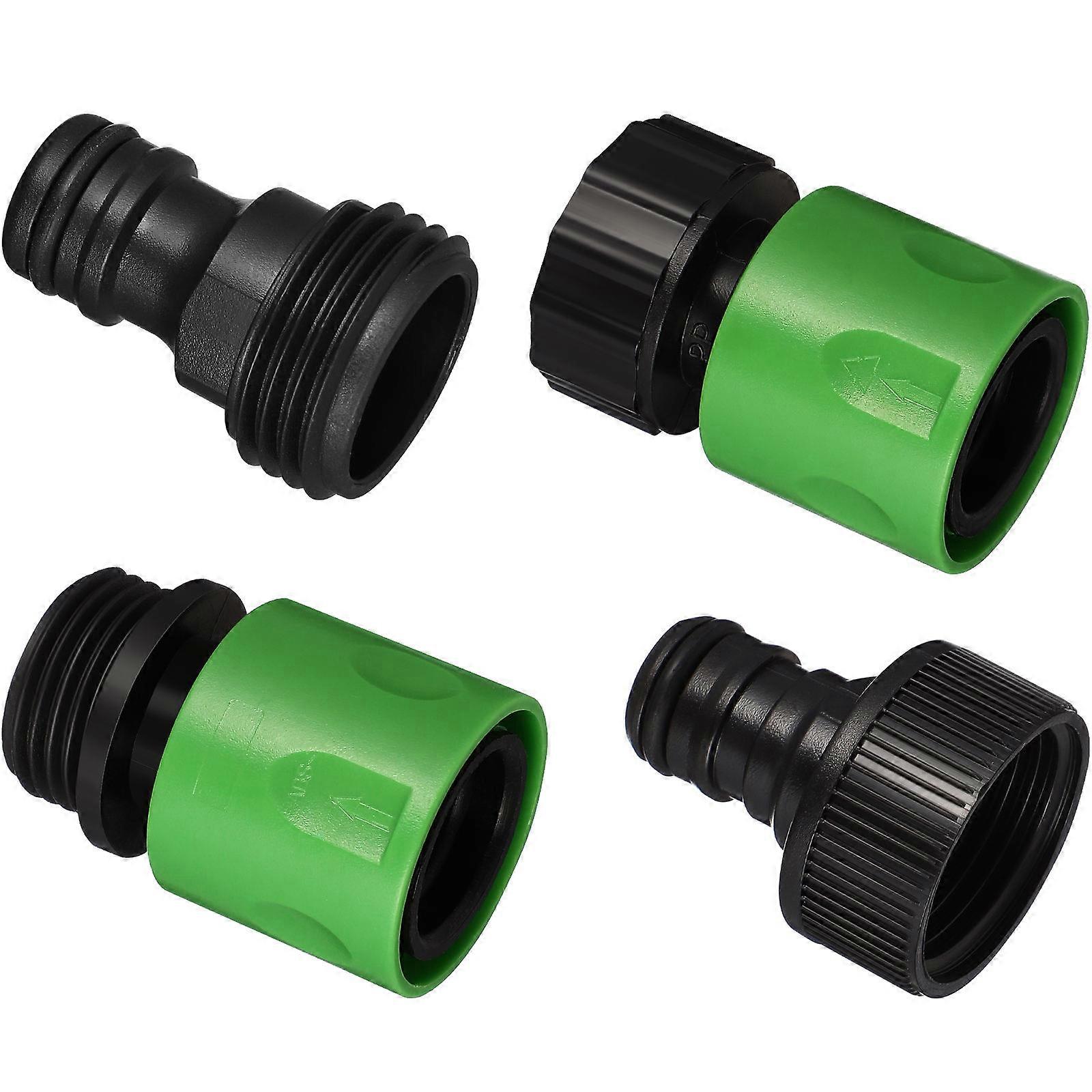 10 Pcs Quick Release Garden Hose Connectors 3/4 Inch Thread Male and Female Faucet Connectors Water Hose Fittings Adapters