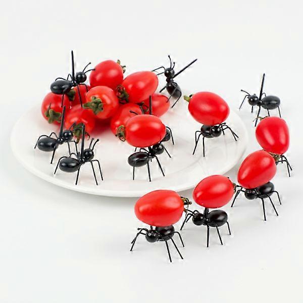 Ant toothpick fruit dessert fork (12 pcs) – Reusable ant food picker