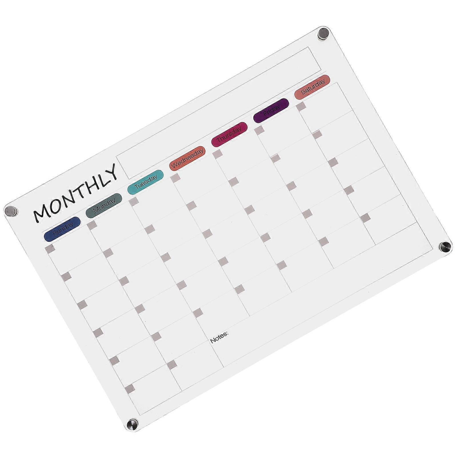 Dry Erase Board Magnetic Simple Design Daily Organizer 16.90X11.79X0.12in Note-Taking 1Pack