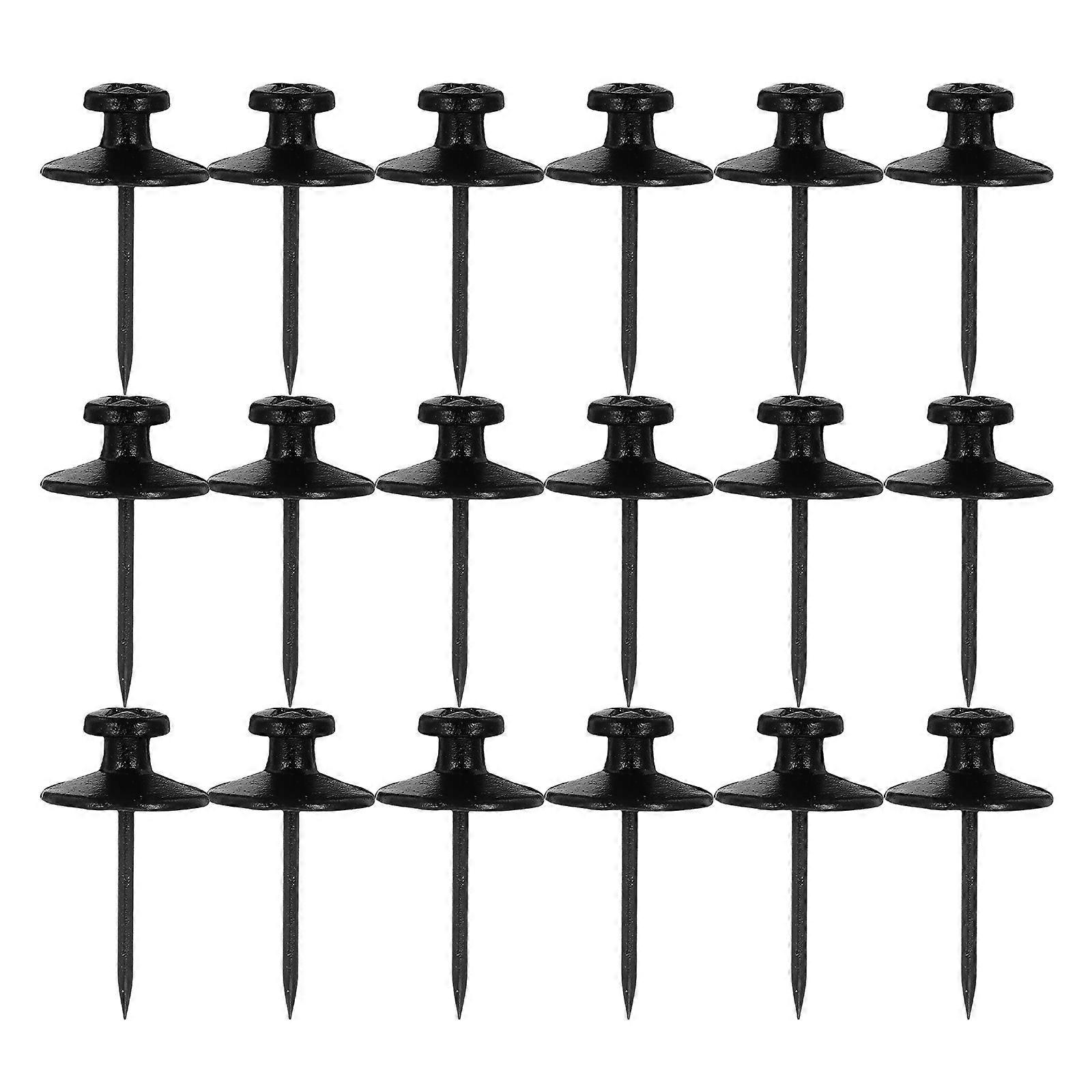 Wall Hooks For Hanging Picture Hanging Hardware Double Headed Zinc Alloy Push Pin Hooks Cork Boards Office School 50Pcs