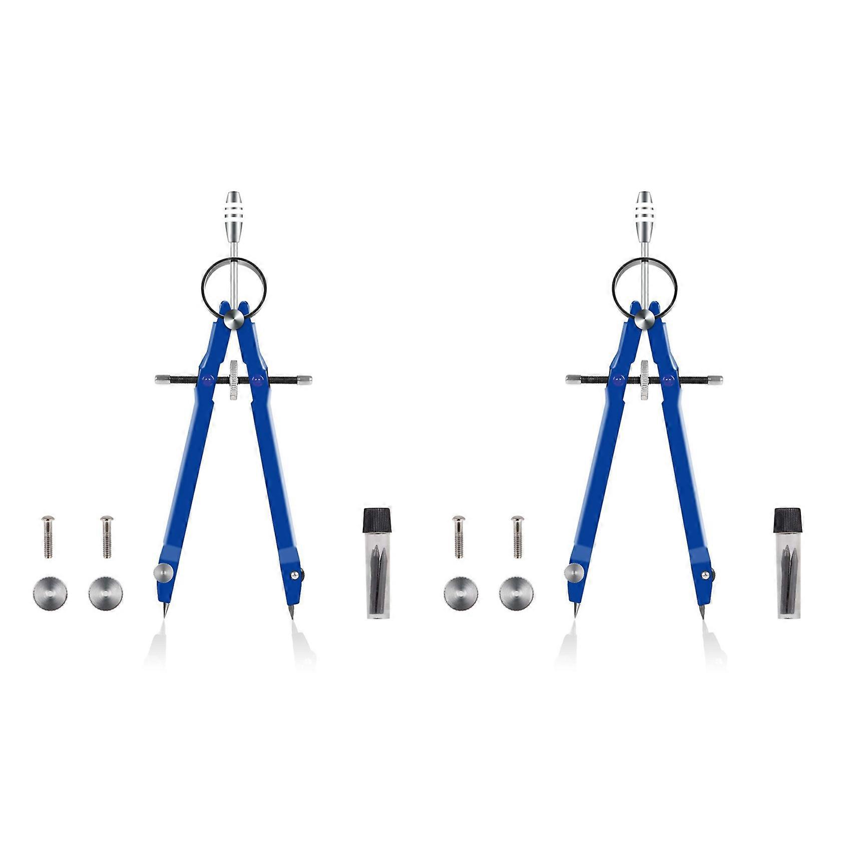 Professional Compass, Compass Geometry Set with Lock, Math and Precision Compass, Metal and for Soli