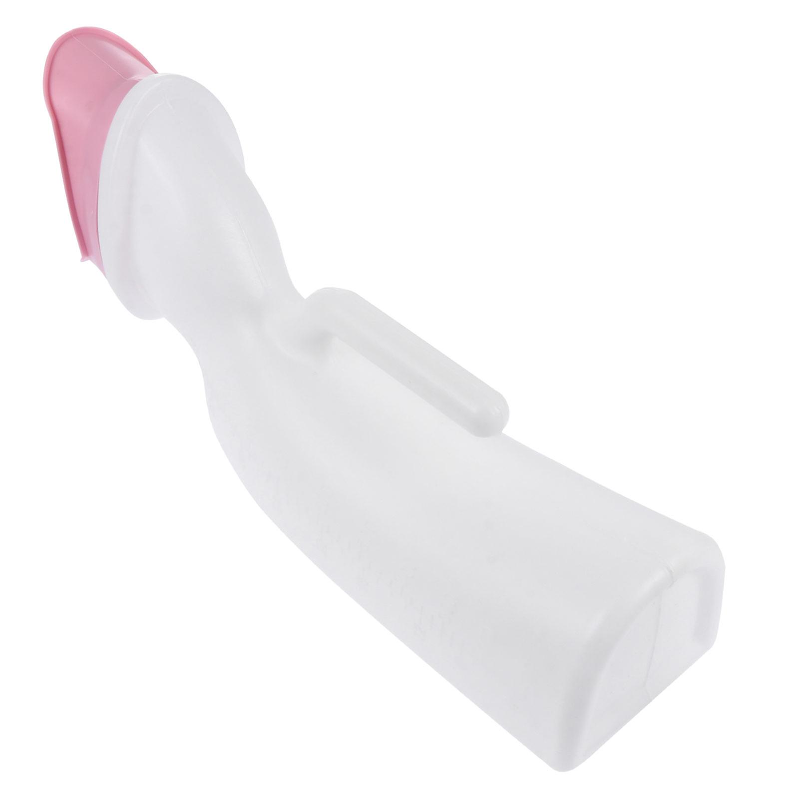 1pc Practical Urine Barrel Female Urinal Bottle Large Capacity Urinal (White Pink)