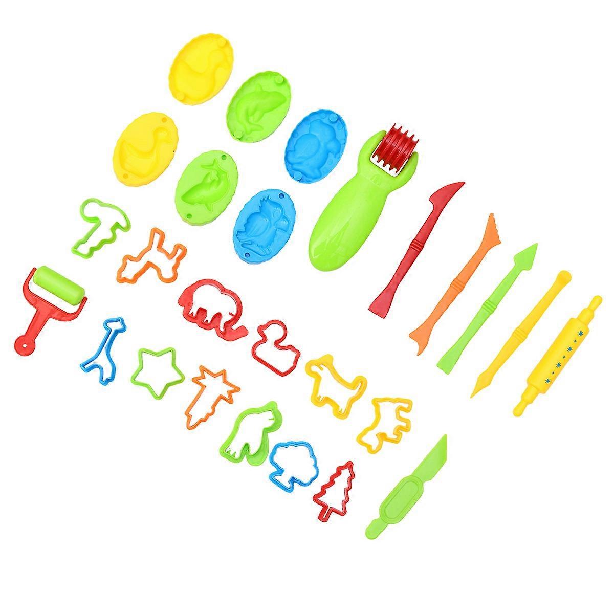 Creative DIY Colored Mud Molds Tools For Kids Shape Recognition 14X4.5X4Cm Type 2 1 Set