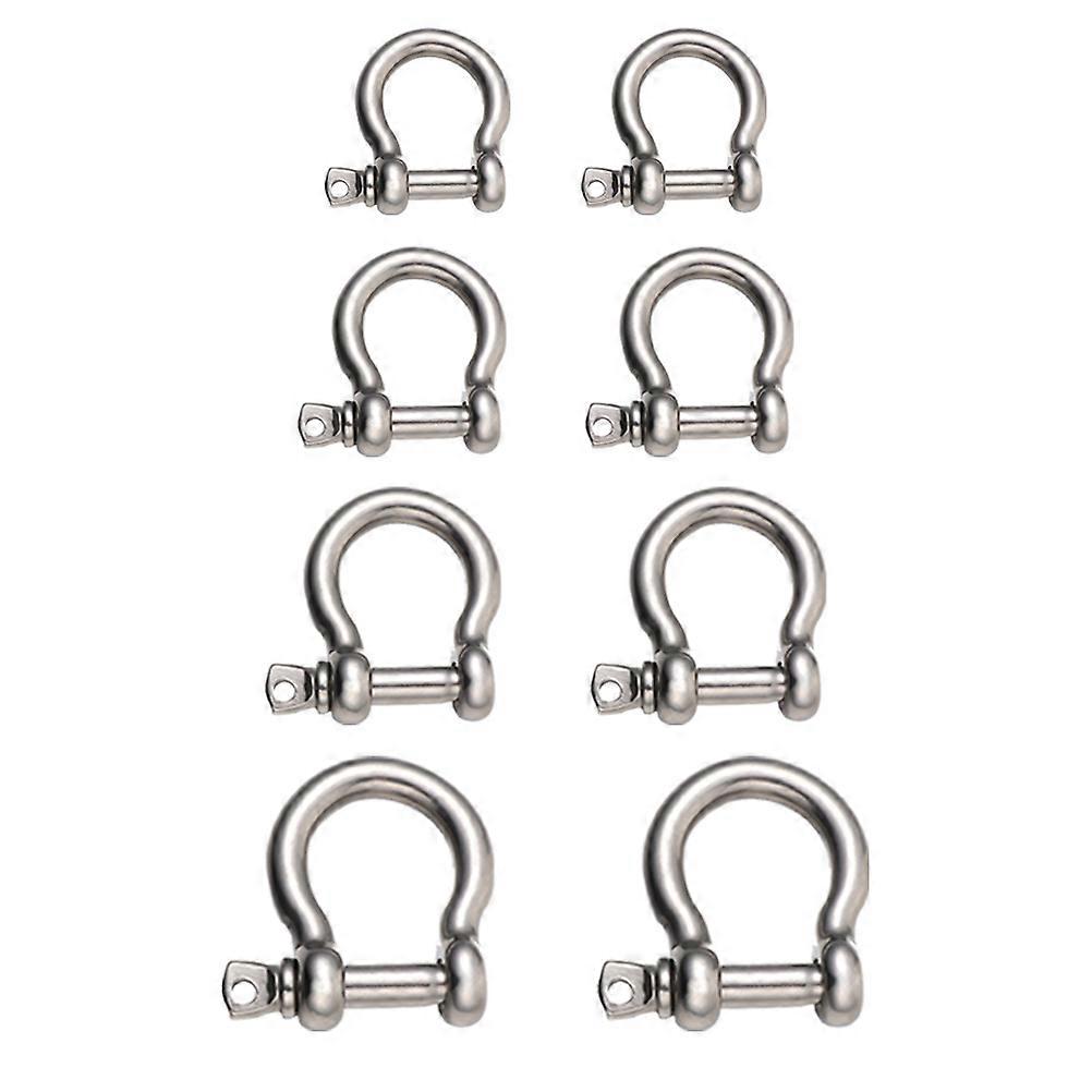 8pcs Stainless Steel Horseshoe Shackles for Heavy Load Lifting – Durable Industrial Hardware for Safe and Reliable Use
