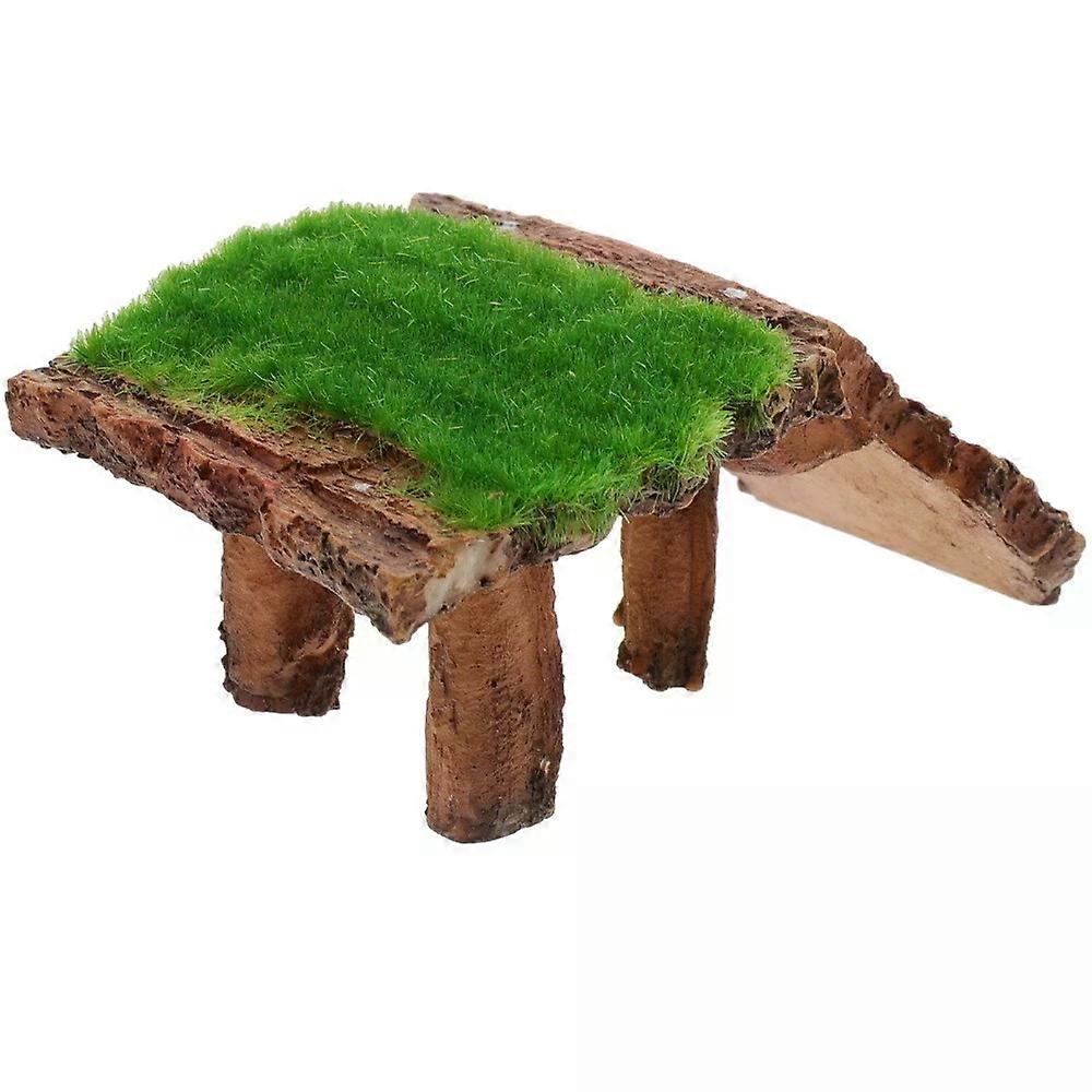 Tortoise Basking Rockery Platform, Resin Decor for Turtle Aquariums, Reptile Basking Spot