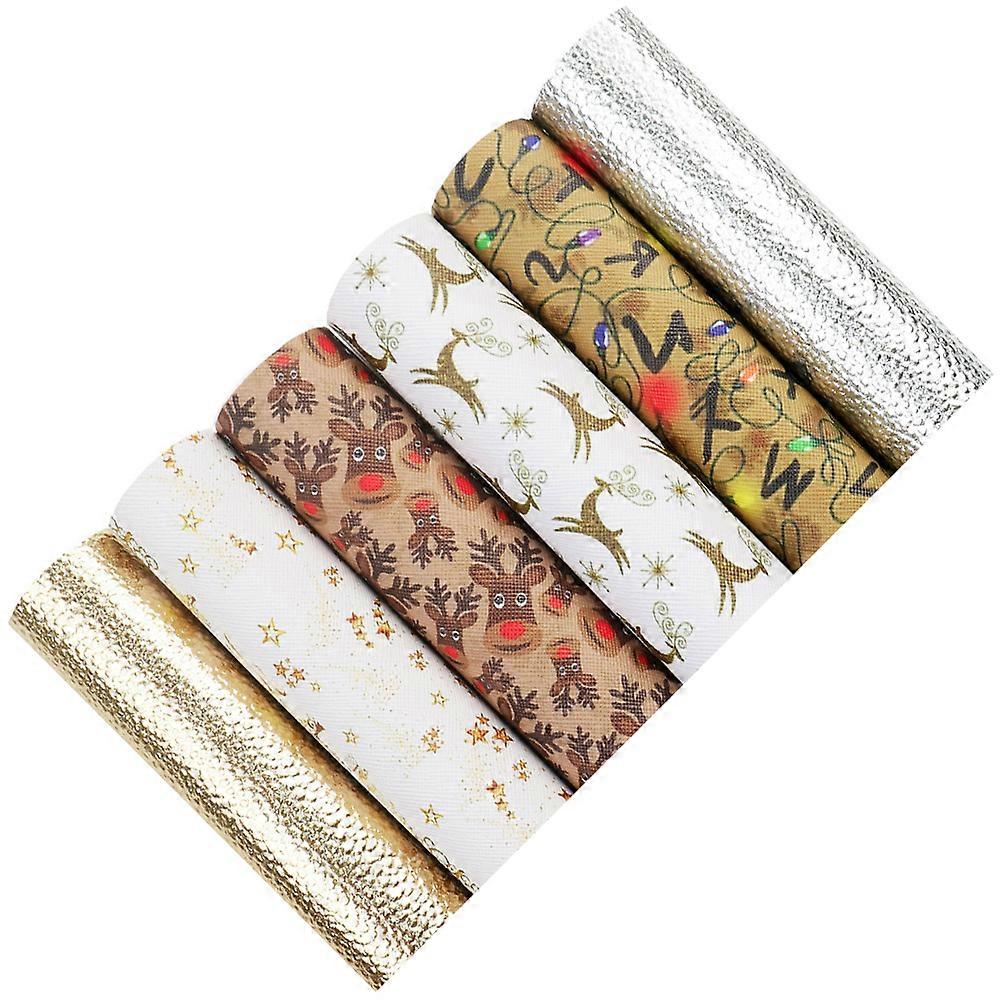 Christmas Sheet Fabric for Earrings Making 6Pcs Set