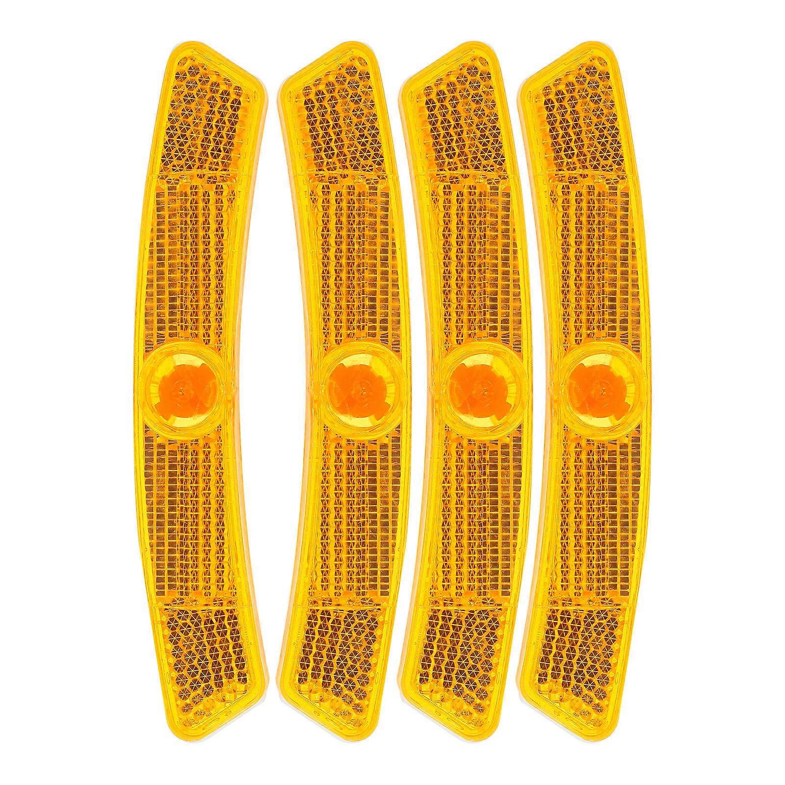 a refined and professional product description based on your input:
**4PCS Bike Reflectors – Easy to Install Bicycle Wheel Reflectors for