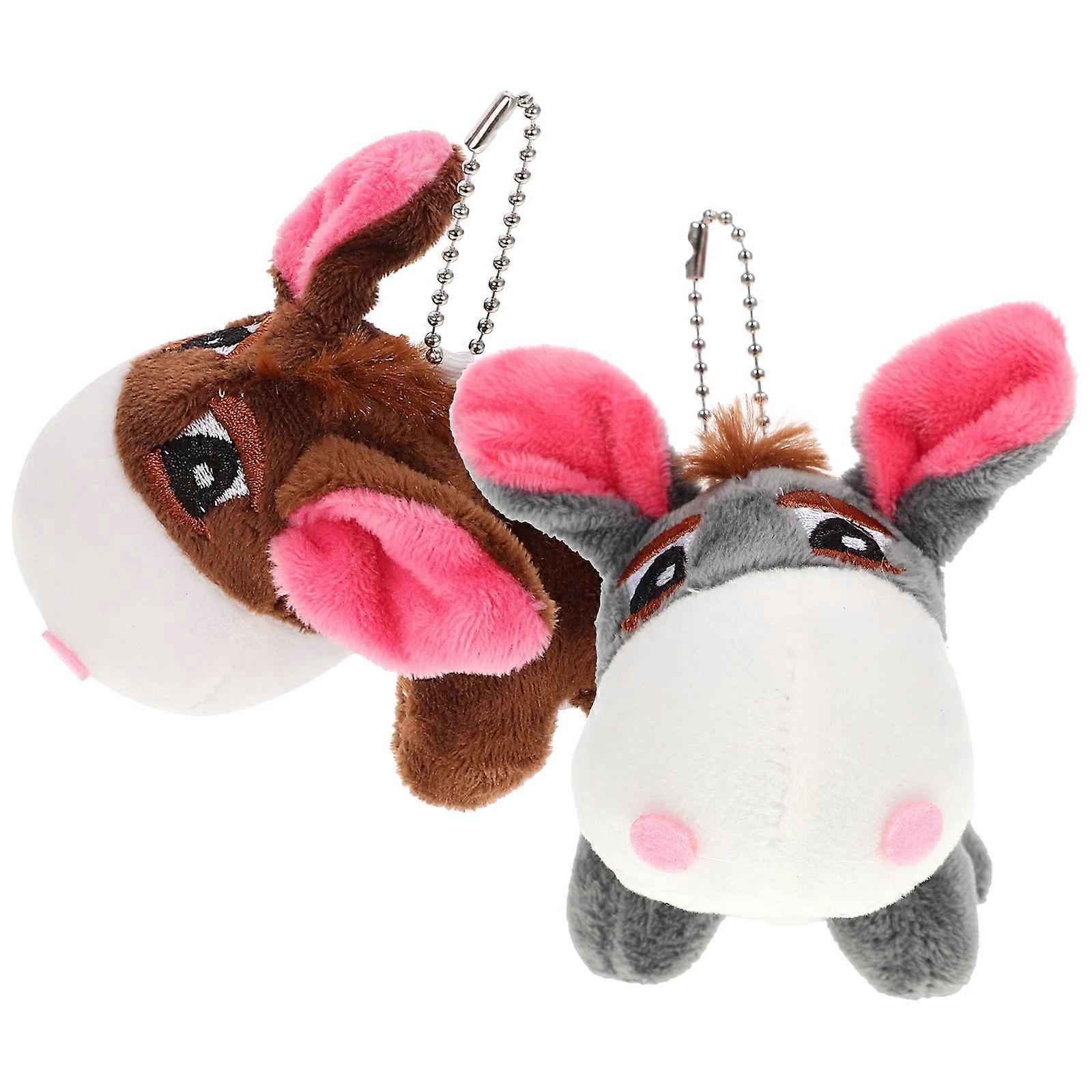 Plush Donkey Keychain   Adorable Stuffed Pendant for Bags, Keys   Perfect for Birthdays, Valentine's Day, Christmas, and Soft Decor