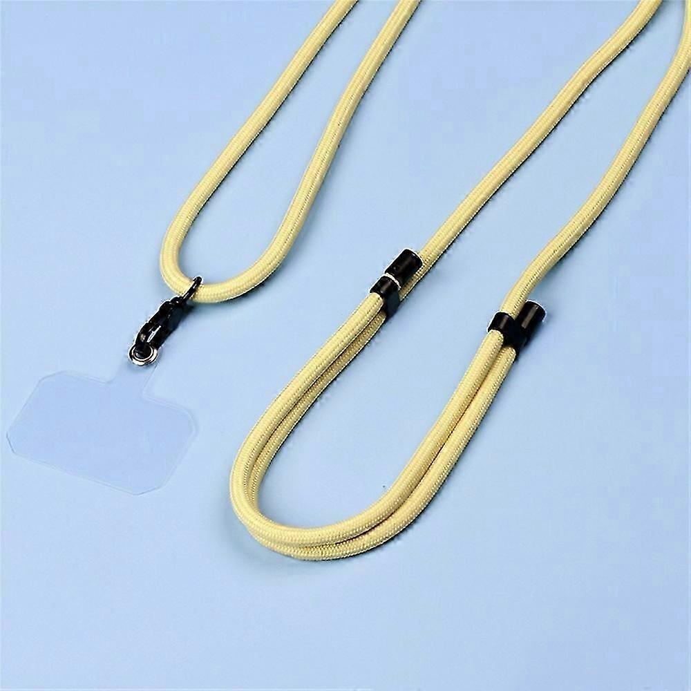 Type C Phone Lanyard Universal Crossbody 6mm Thick Polyester Adjustable Strap with Tether