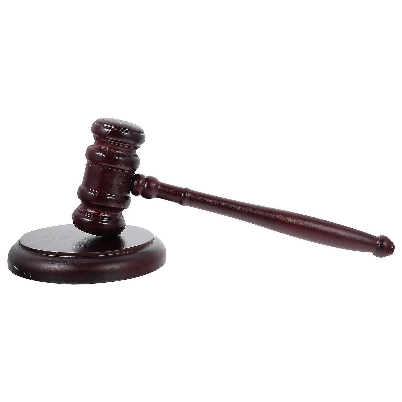 Lightweight Judges Gavel with Sound Block – Handcrafted Court Hammer for Role Play, Auctioneers, Lawyers, and Judges – Fun and Educational Use