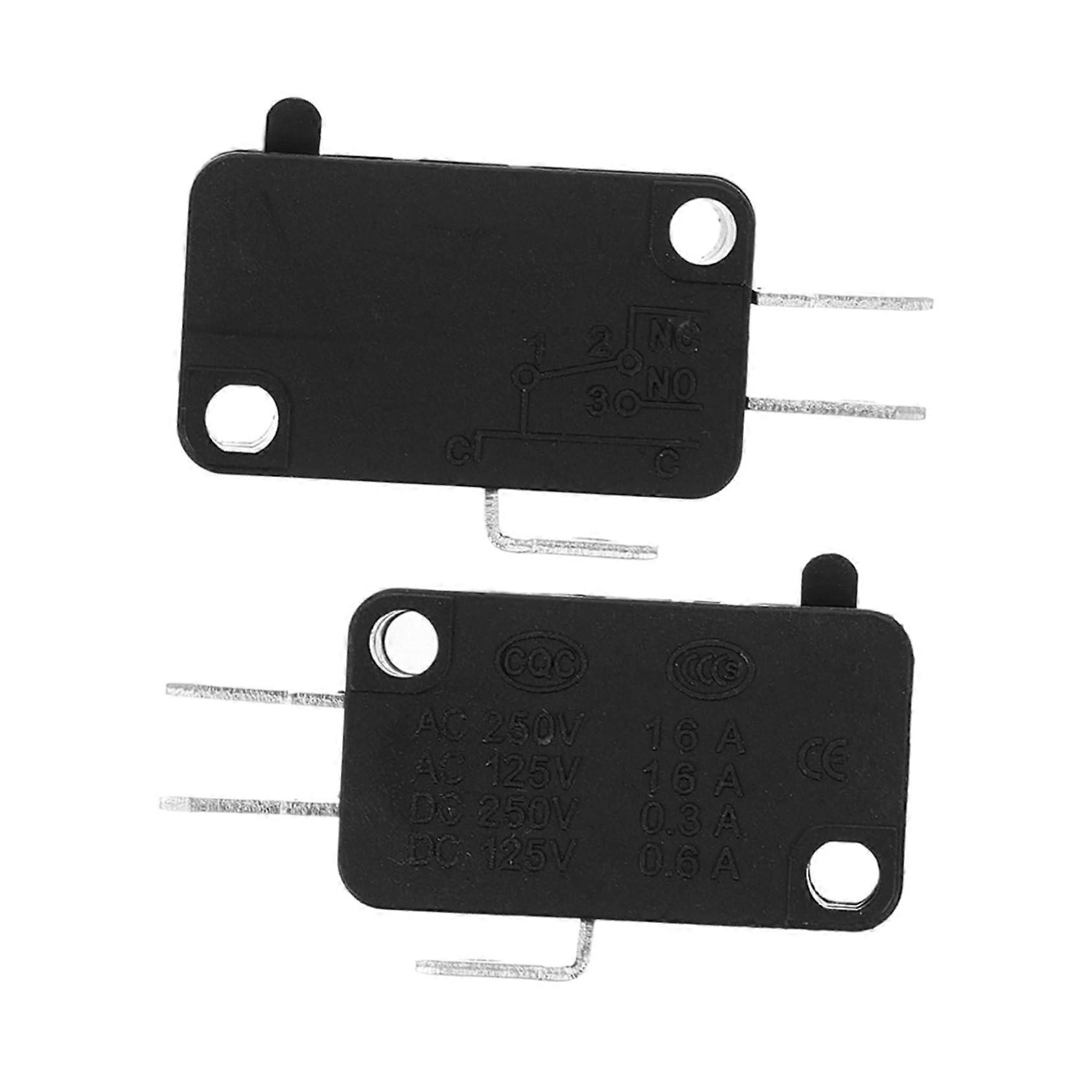 Micro Switch for Microwave Universal Door Switch 2 Pack Normally Open Switch Compatible with Household Appliances