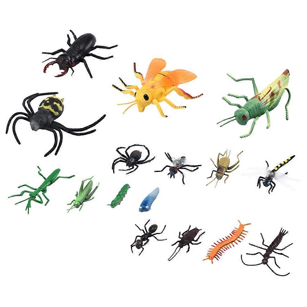 Adorable Model Simulation Toy for Decoration Made of PVC Various Colors 16 Pieces