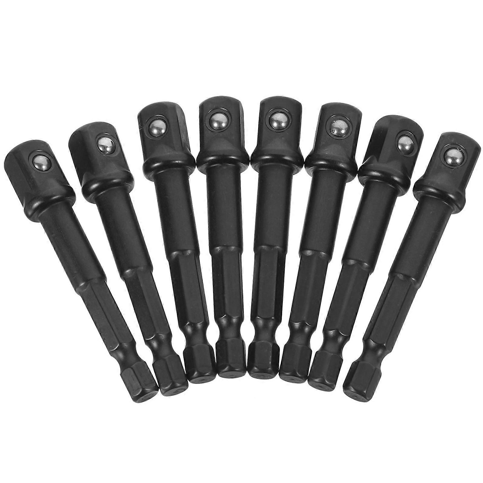 Heat Treated Carbon Steel Impact Socket Adapter Spring Ball Retention for Power Tools, Drill Bit Converter
