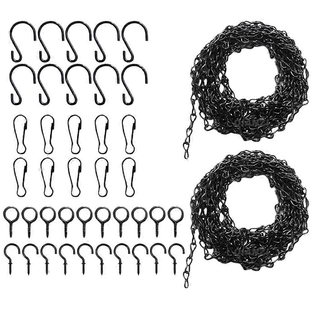 1 Set Hanging Chain and Hooks for Garden Plant Baskets