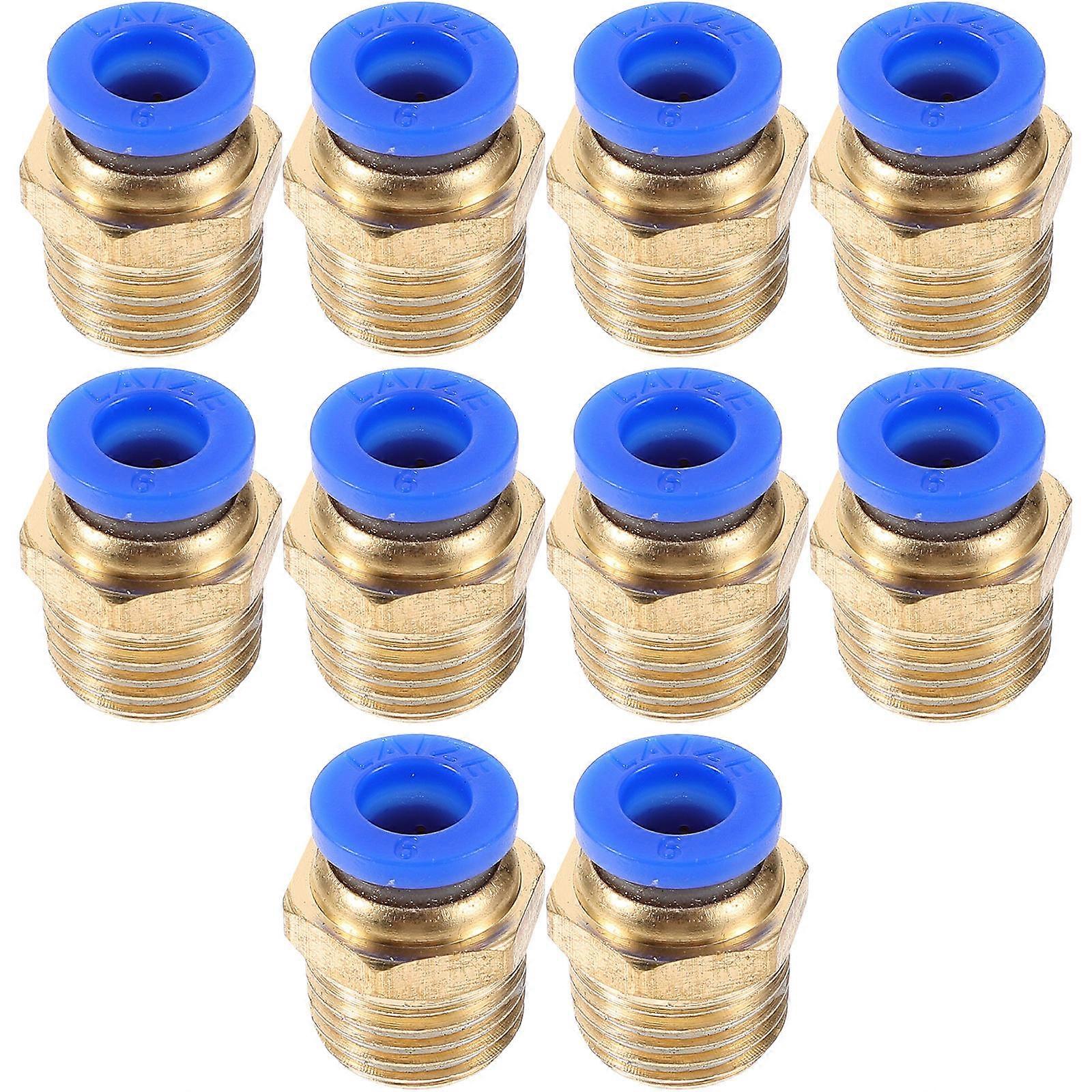 10pcs Air Hose Fitting Quick Release Straight Coupling 6mm Air Hose Connector