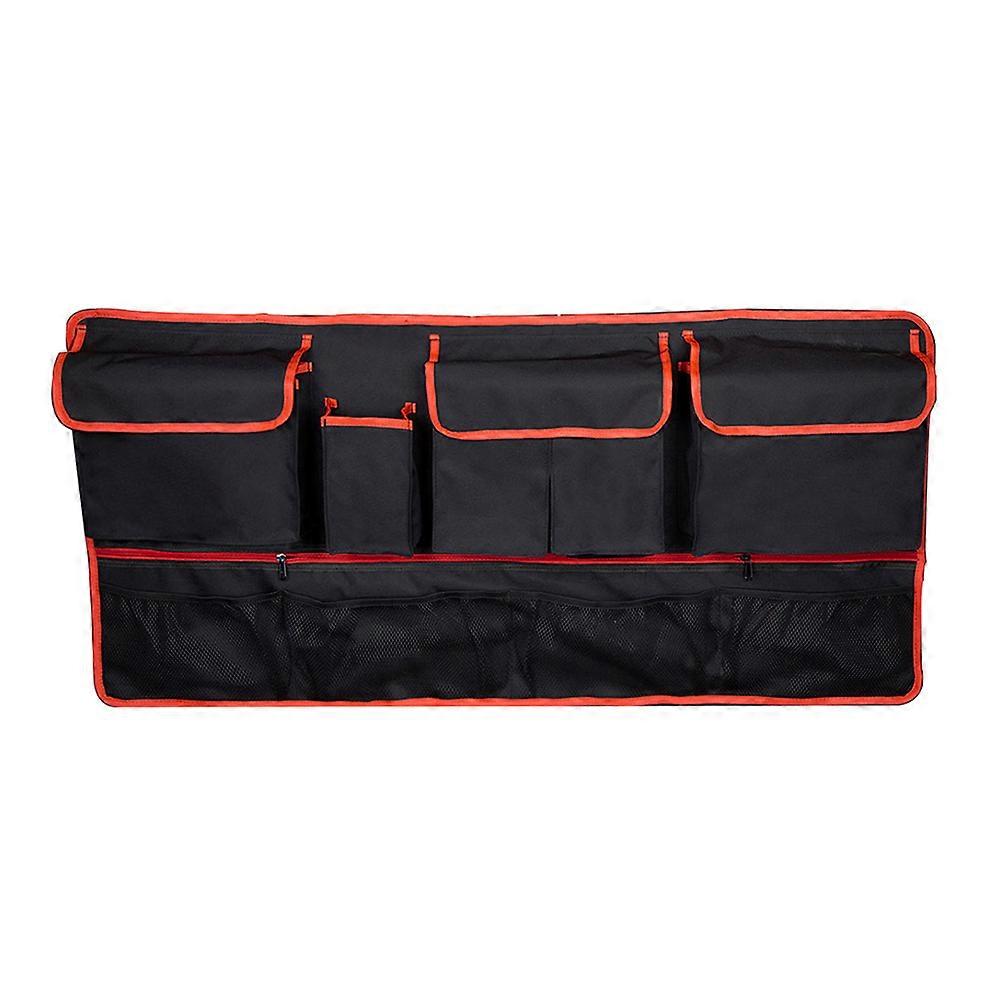 Multipurpose Backseat Storage Bag For Families Offering Durable Organization Solution In Red 1Pcs