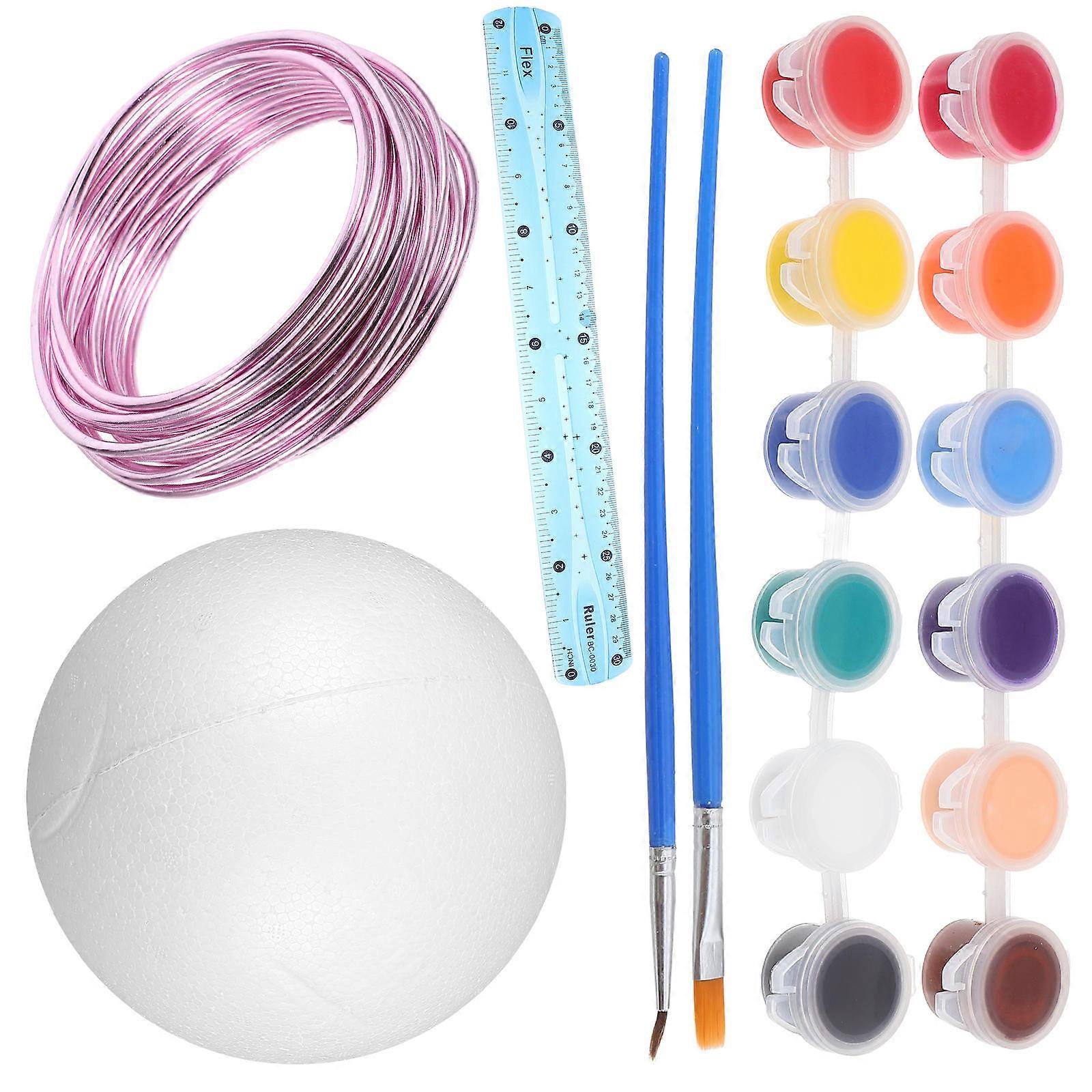 Craft Activities Globe Spheres DIY Kit For Kids With Assorted Color Foam Material Ensuring Fun Learning 1 Set