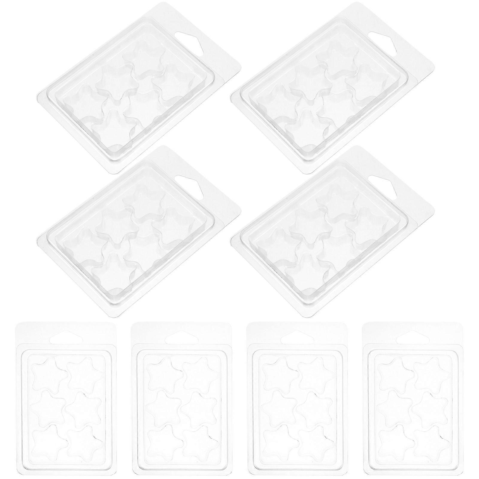 Multi-Function Packing Boxes 50Pcs Transparent Candle Molds For Craft Enthusiasts 8.25X2.95X0.79In Suitable For Soap Making