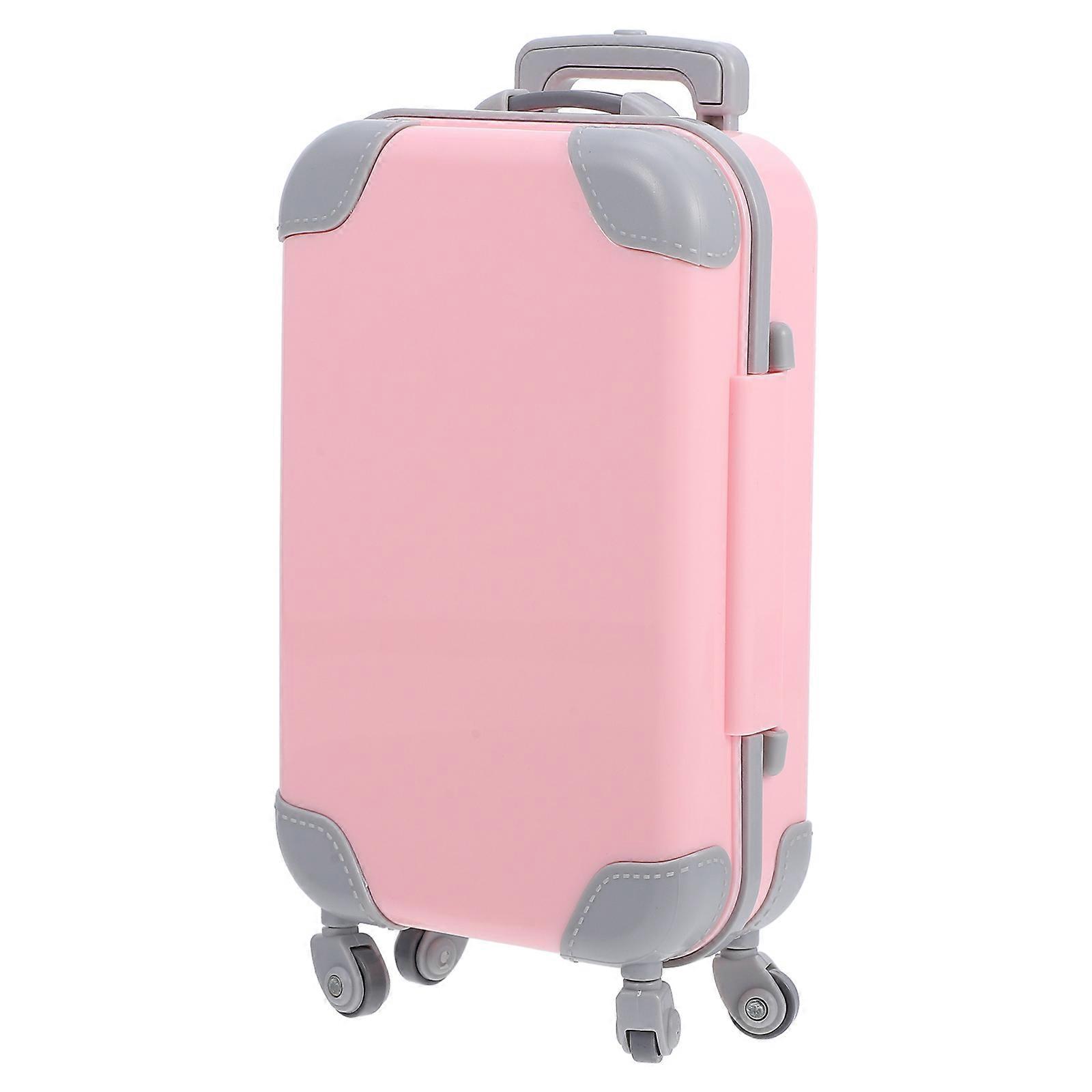 Miniature Suitcase Model Dollhouse Travel Luggage Accessory Realistic Decor for Creative Play and Imaginative Scenes