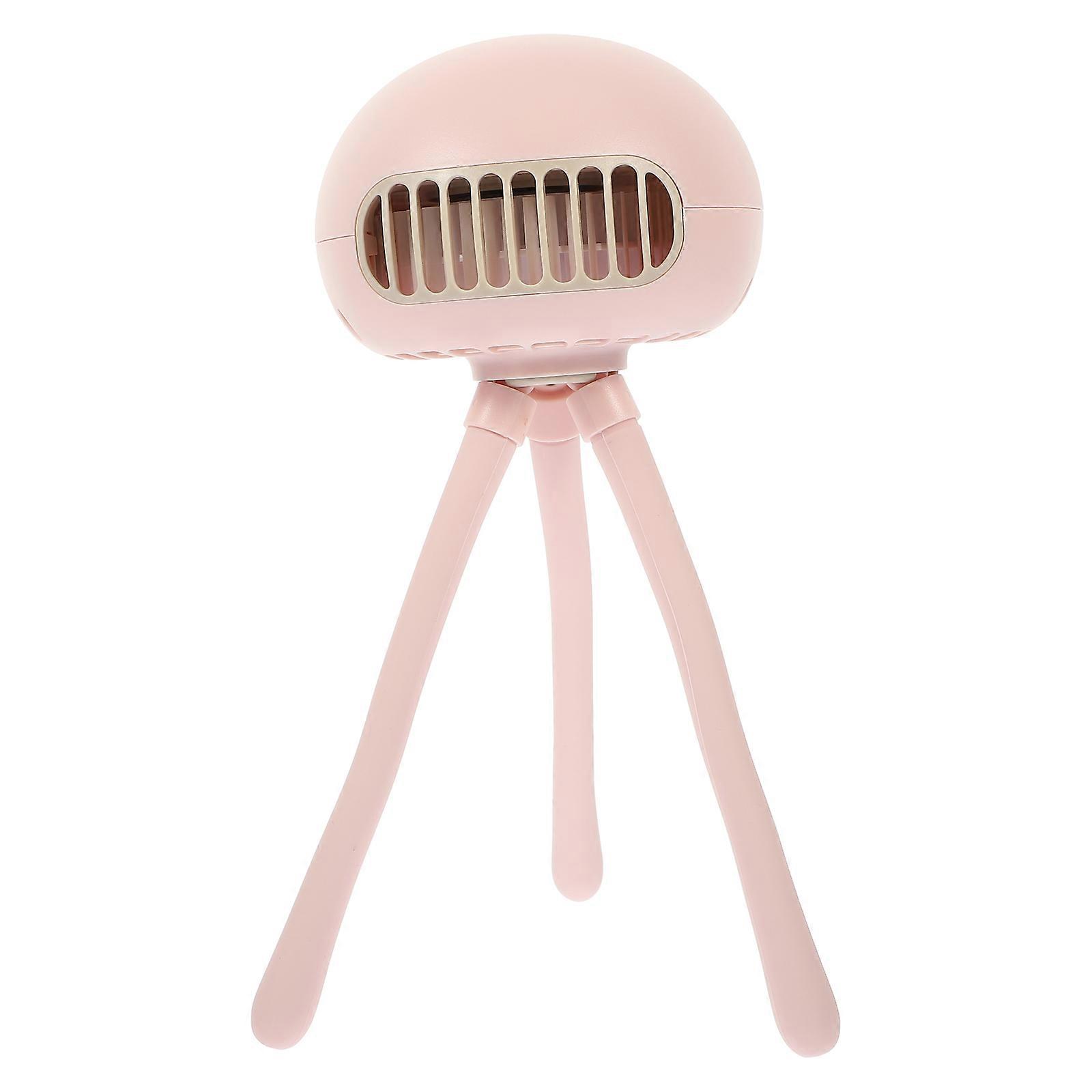 Handheld Fan With Tripod Feature For Camping Outdoor Travel 15.5X9.5cm Adjustable Wind Speed 1 Set