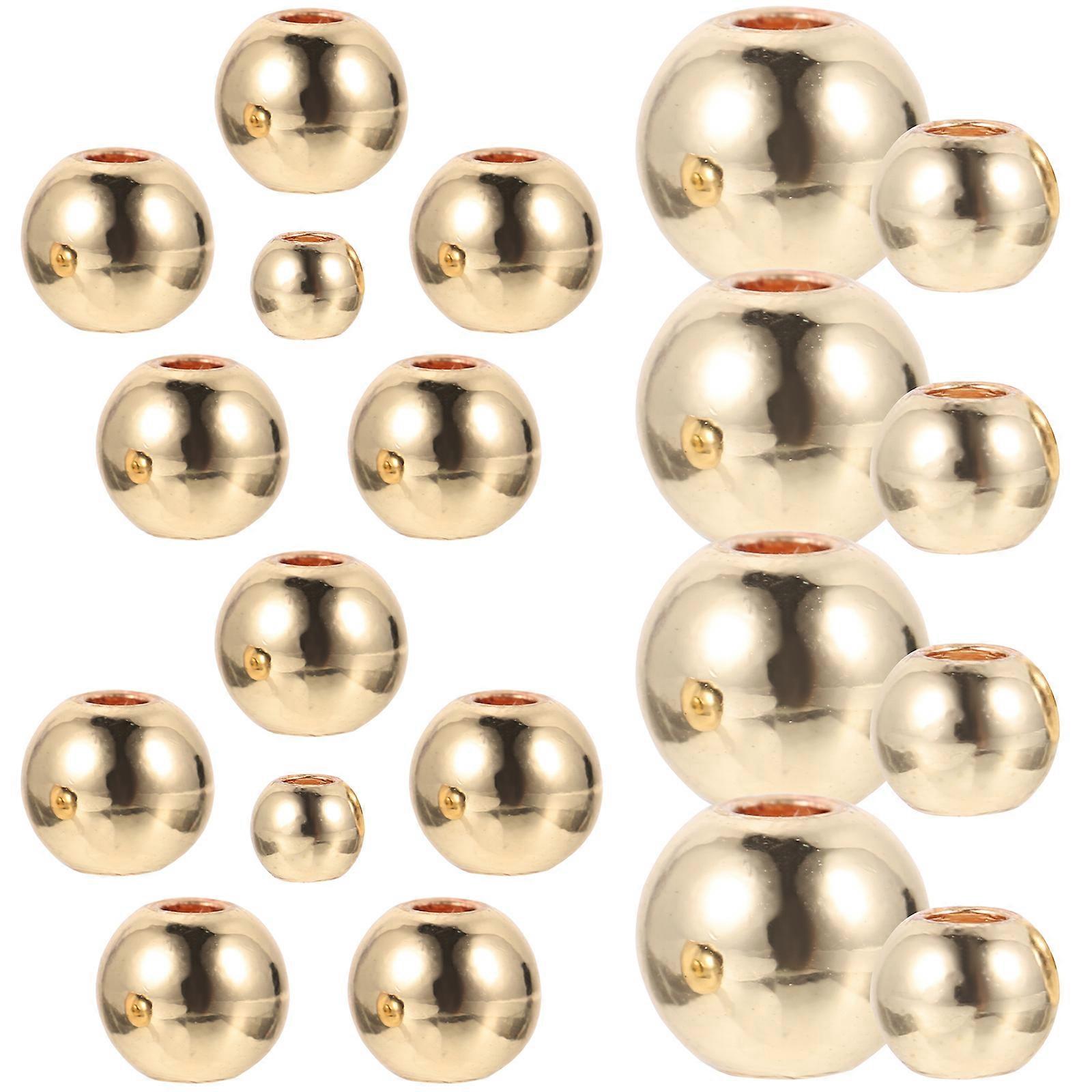 Golden Copper Beads for Jewelry Making Corrosion Resistant and Lightweight 200pcs