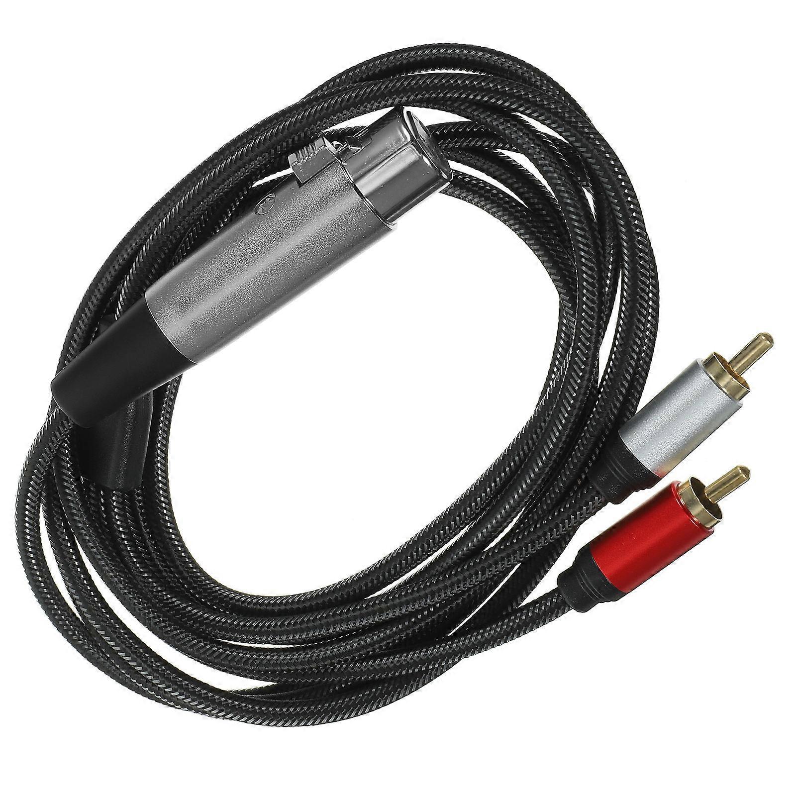 Shielded Audio Cable With Precision Production For Audio Equipment Suitable For Live Performance Black Color 1Pcs