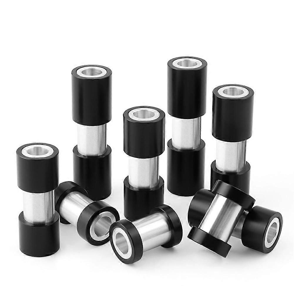 Bicycle Rear Shock Absorber Bushing Set with Aluminum Alloy Hardware for 14mm Shock Width and Split Shift Modifications (50mm)