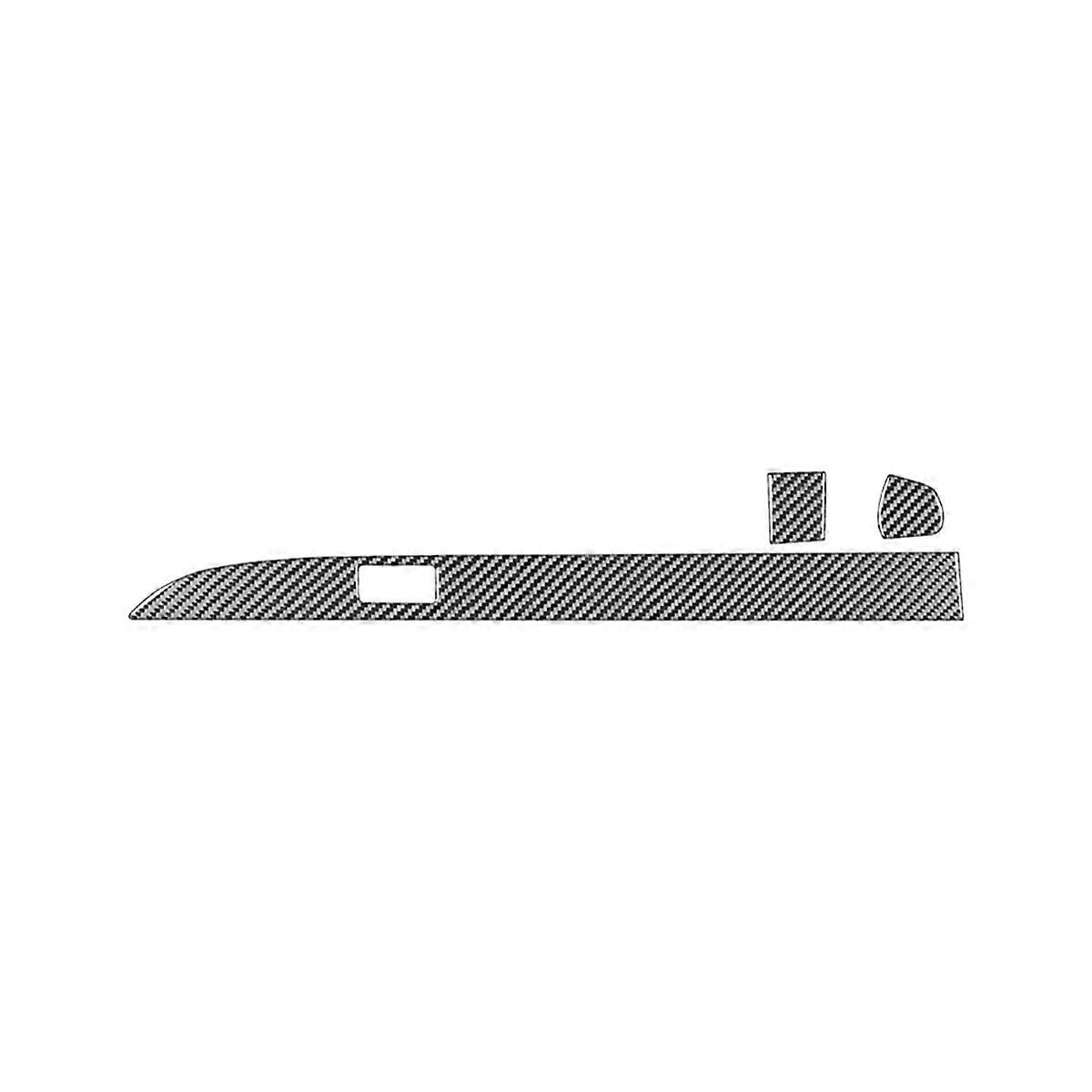 Carbon Fiber Center Console Dashboard Cover Trim LHD