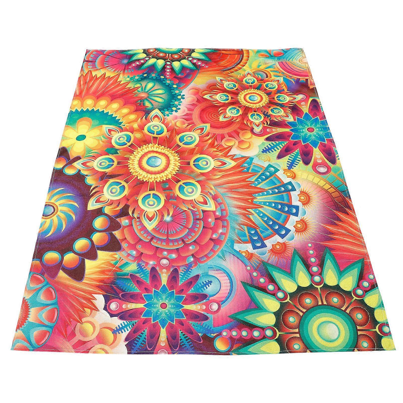 Art Printing Table Cloth Washable Decorative Table Cloth Rectangle Table Cover