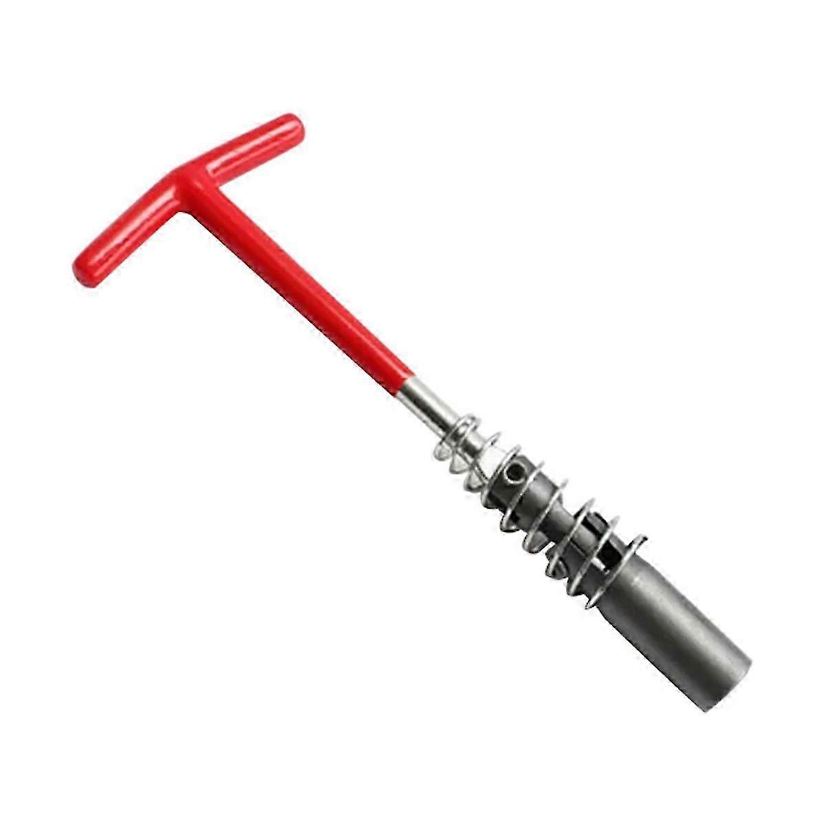 Short T-Shape Spark Plug Socket Wrench with Universal Joint for Automotive and Motorcycle Spark Plugs