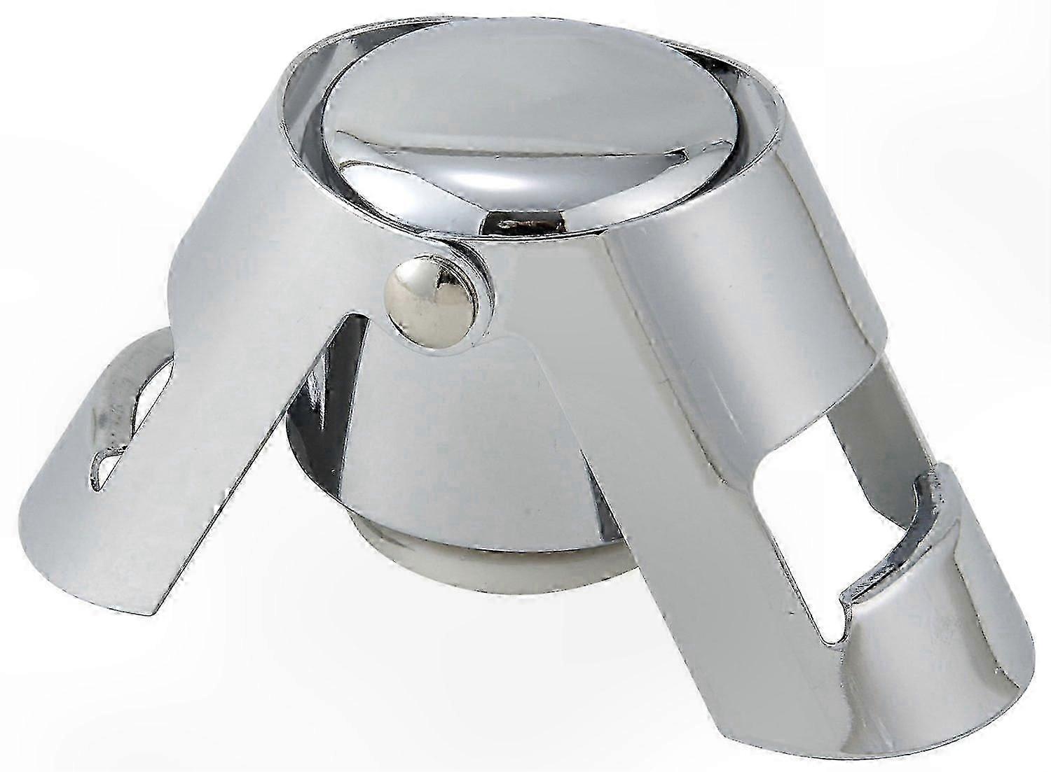 4 Σετ χρωμιωμένο πώμα μπουκαλιού σαμπάνιας για συντήρηση κρασιού