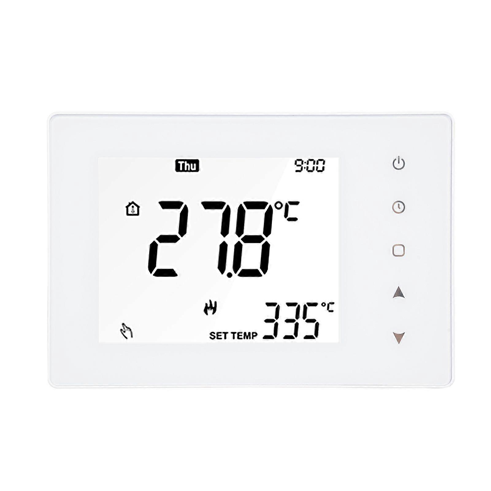 5A Smart Thermostat Weekly Programmable LCD Display Touch Screen Water Heating Thermostat Room Temperature Controller