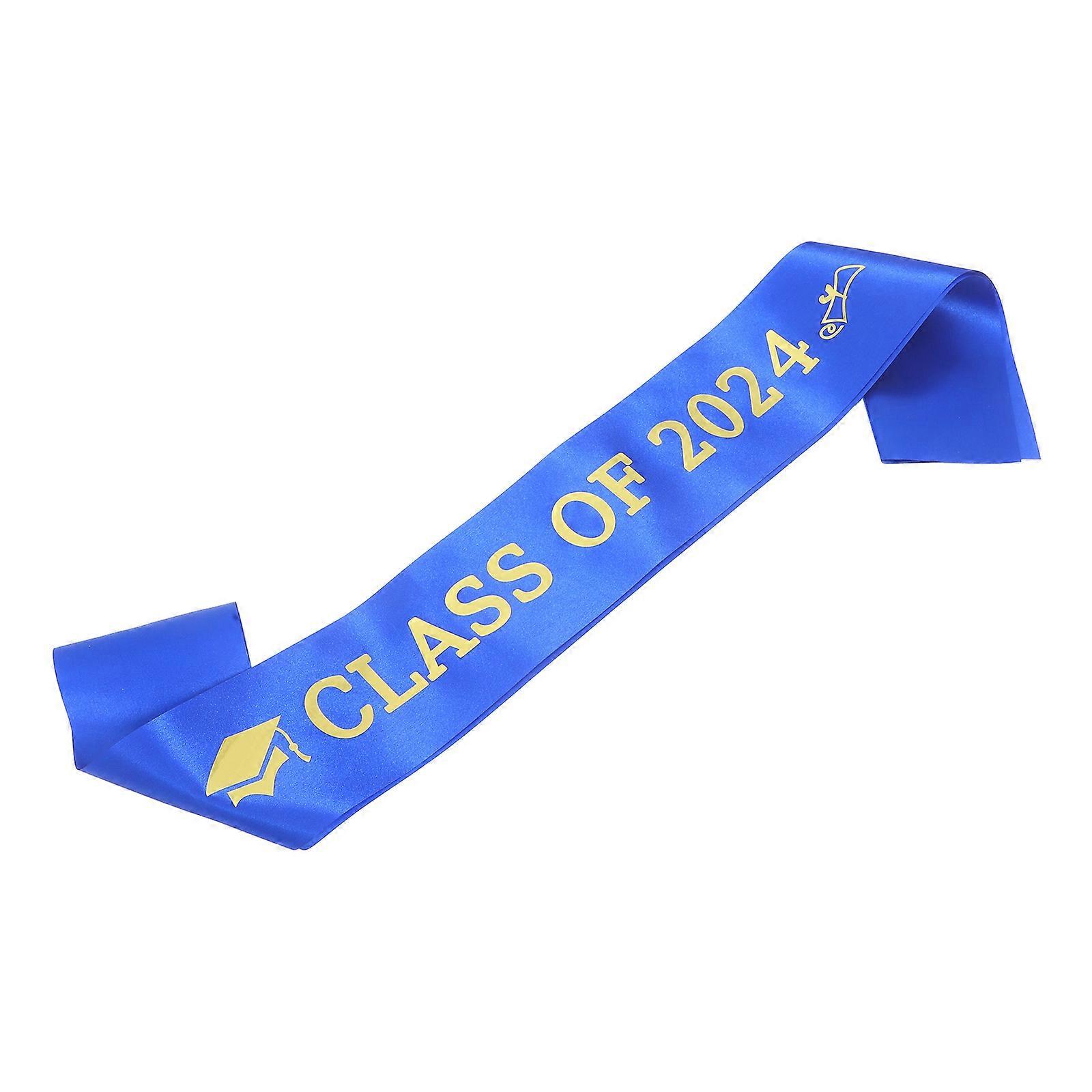 Party Prop Long Strip Etiquette Belt for Boys Blue Fabric Use 1Pcs