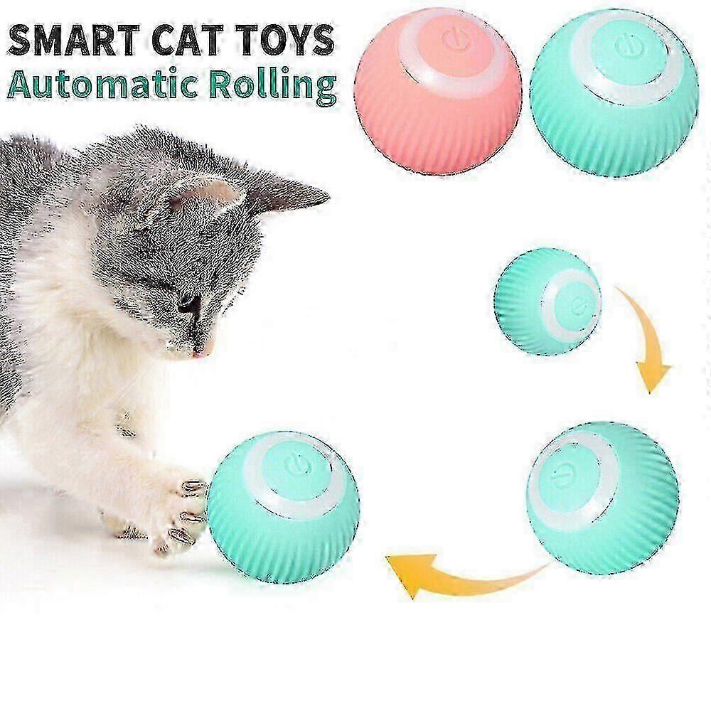 Interactive Smart Cat Toy Automatic Rolling Cat Ball Self-moving Ki...