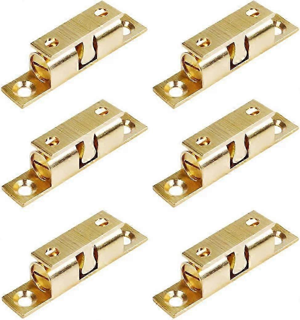 6Pcs Brass Double Ball Catch Roller Latches
