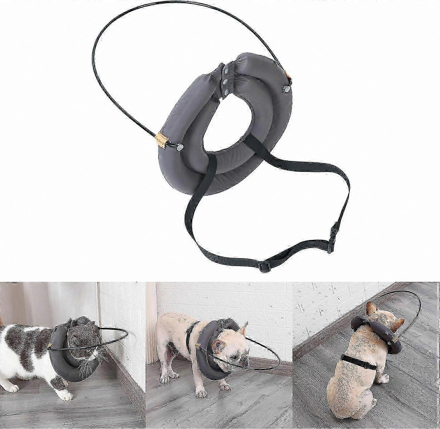 Protective Collar for Visually Impaired Dogs - Soft Bumper Harness for Blind Pets