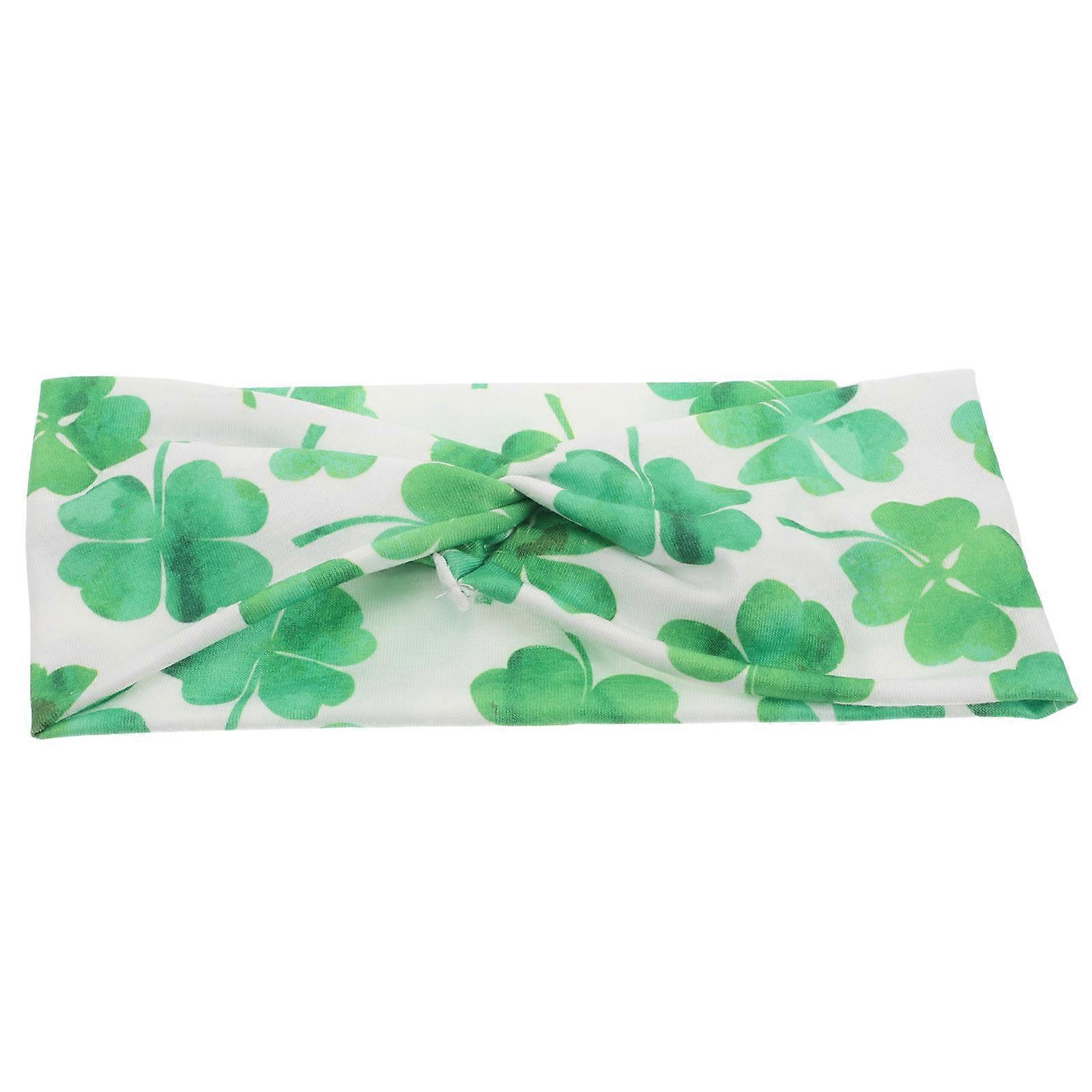 St. Patrick's Day Hair Accessories For Women Featuring Shamrock Print Elastic And Comfortable 1Pack