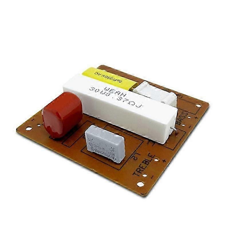 2 Way Audio Speaker Frequency Divider Module Treble Bass Hi-Fi Audio Crossover Filter Distributor Board for DIY Speaker