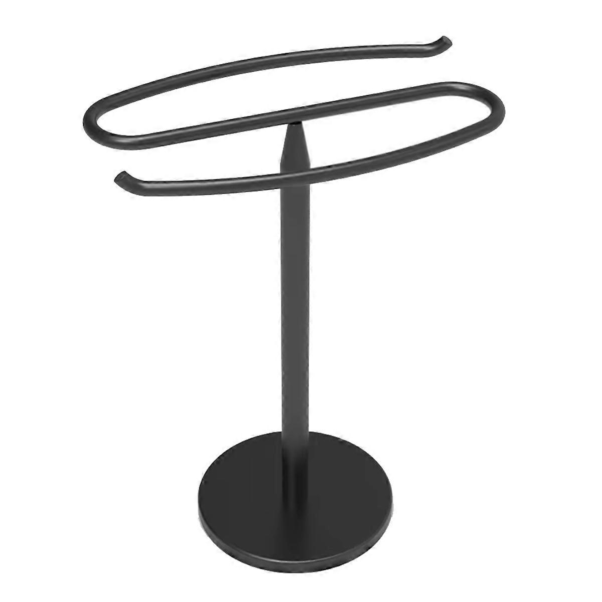 رف مناشف قائم بذاته مصنوع من الفولاذ المقاوم للصدأ لتعليق مناشف المطبخ على سطح العمل المنزلي