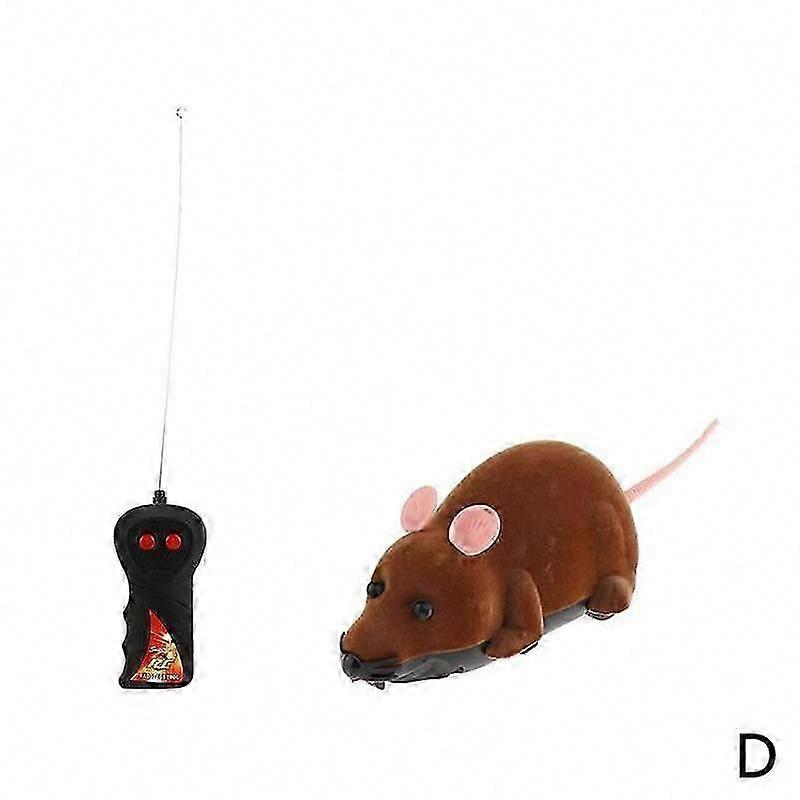 Remote Control Plush Mouse Toy for Cats, Interactive Pet Teasing Prank Simulation Animal