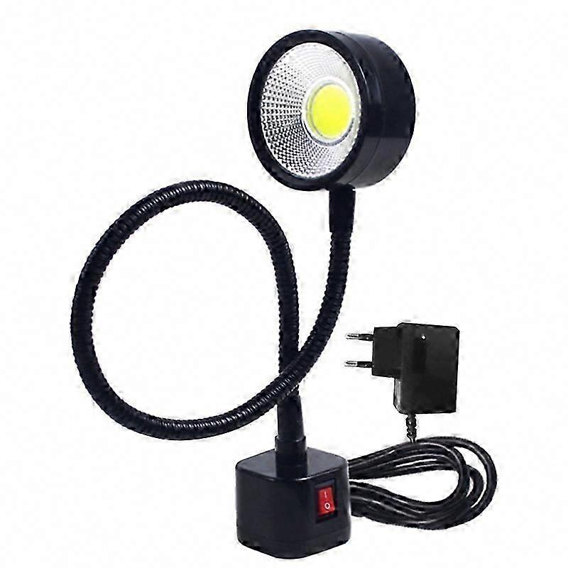 LED Work Light Magnetic Base Flexible Gooseneck Lamp 220V 5W for Lathe Milling Drill Press Industrial Use