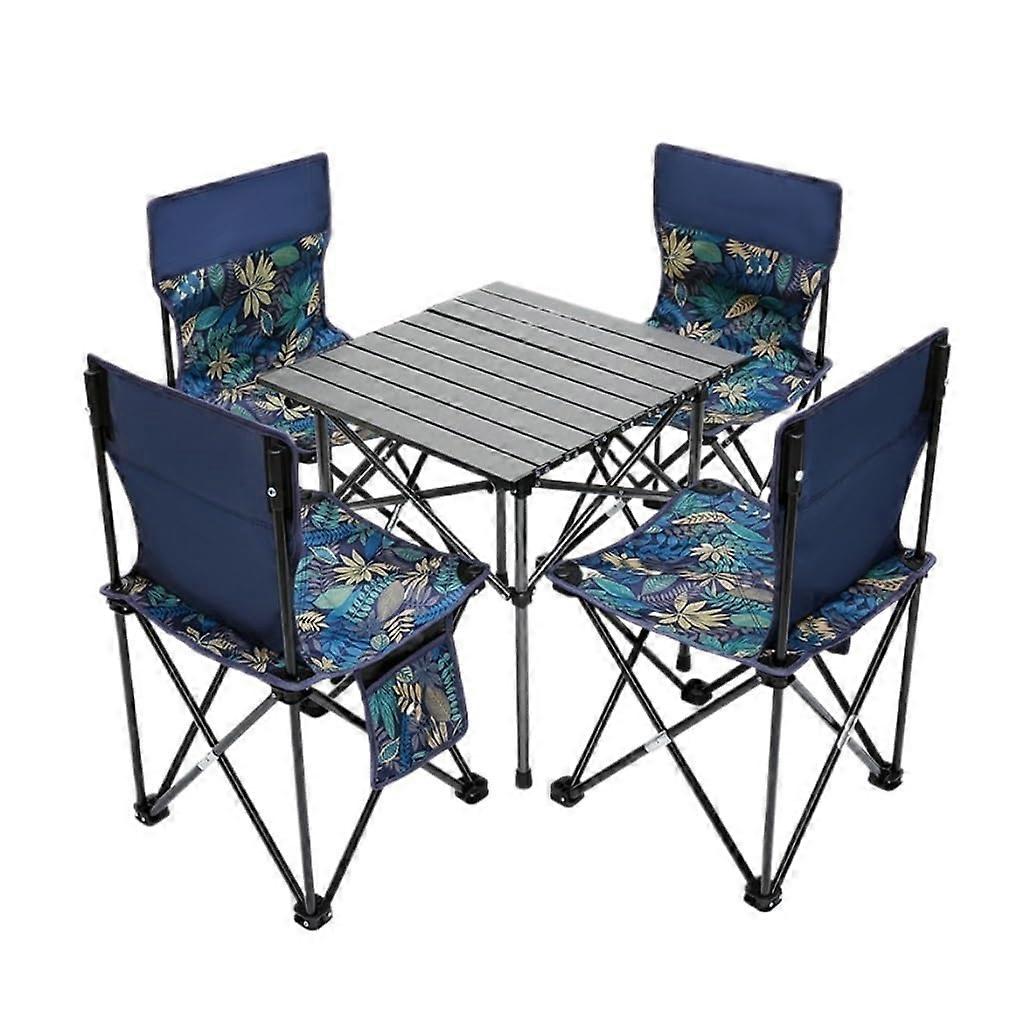Picnic Tables Outdoor Folding Table and air Set Camping Table And Portable Table For Self-Driving Tours Color A Size W